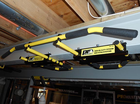 I-Beam Pull Up Bar 5 grip positions yellow