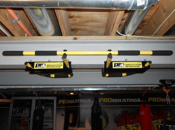 I-Beam Pull Up Bar 5 grip positions yellow