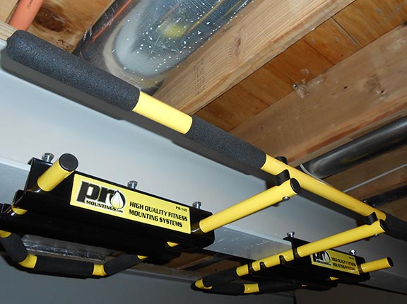 I-Beam Pull Up Bar 5 grip positions yellow